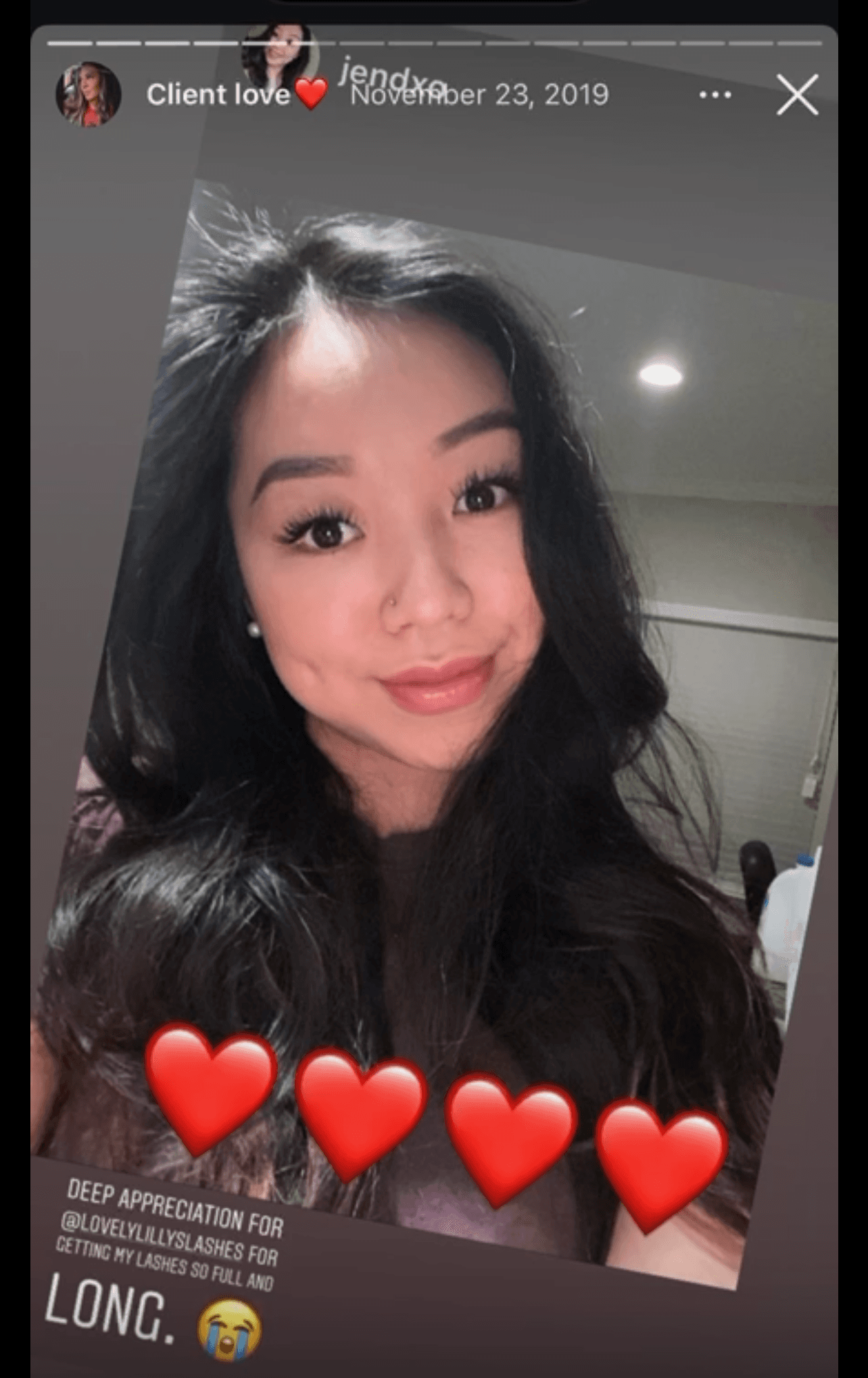 Doctadoo on Lilly's lash mastery